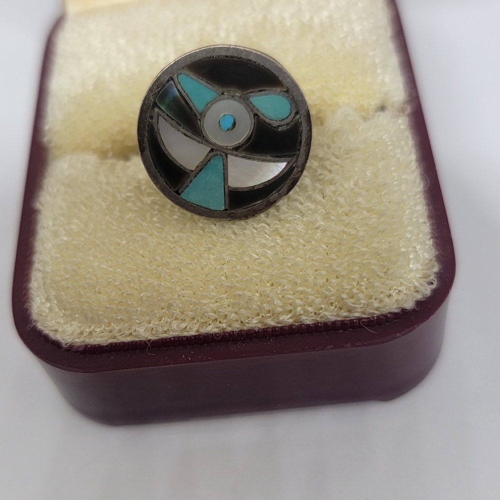 Native stone inlay pin